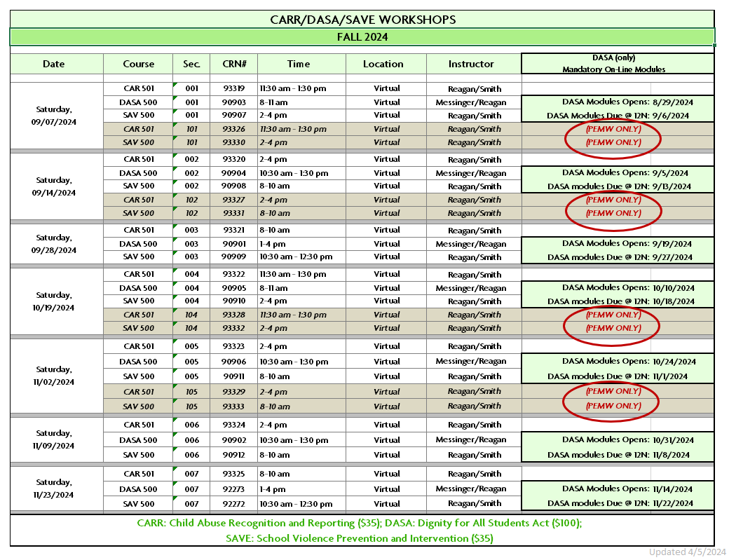 Fall 2024 -  Mandated Workshops Schedule.png